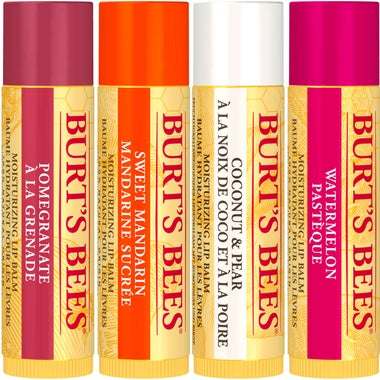 リップバーム ギフトセット(ポメグラネイト(ザクロ)スイートマンダリン、ココナッツ&ペア ウォーターメロン(スイカ)/4.25g)無添加